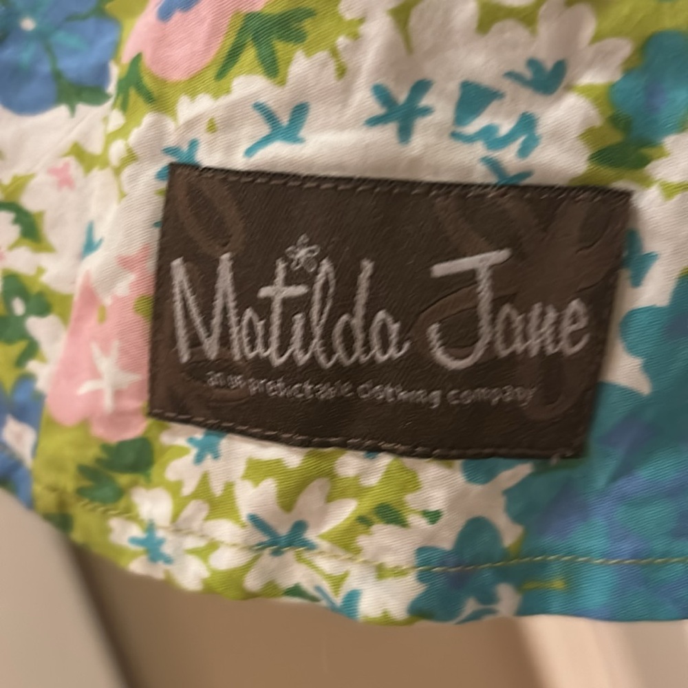 Matilda Jane size 8 girls skirt turquoise/green - Picture 2 of 5